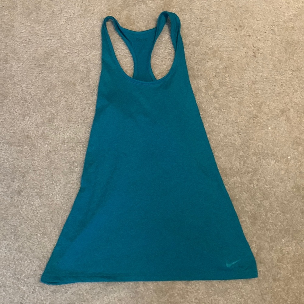 Teal Medium Nike Dri-Fit Athletic Tank Top
